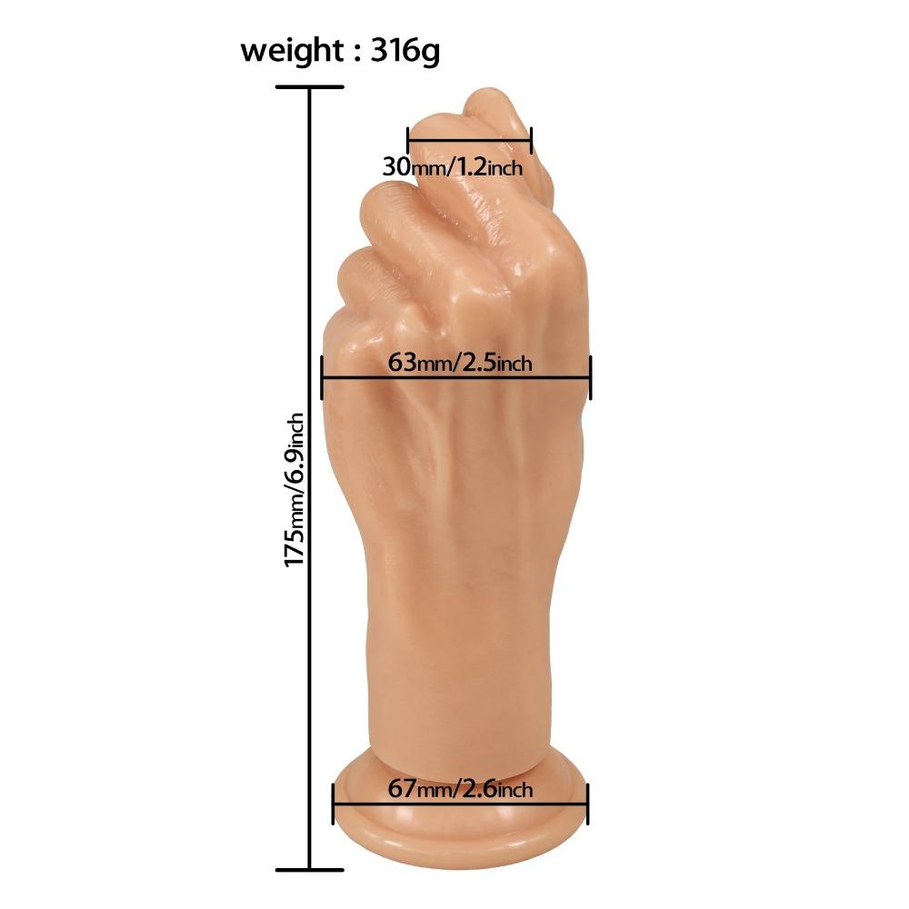 Erotische Hand Palm Faust Dildo Erwachsene Sex Spielzeug Anal Butt Plug Masturbadores Para Hombre Prostata-massagegerät für Mann Homosexuell