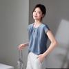 SOFSIL Women's Breathable Silk Short-Sleeve Blouse