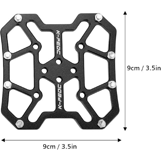 VGEBY1 1 Pair Bike Pedal Adapter, Aluminum Alloy Bike Clipless Clip-in Platform Pedal Adapters for