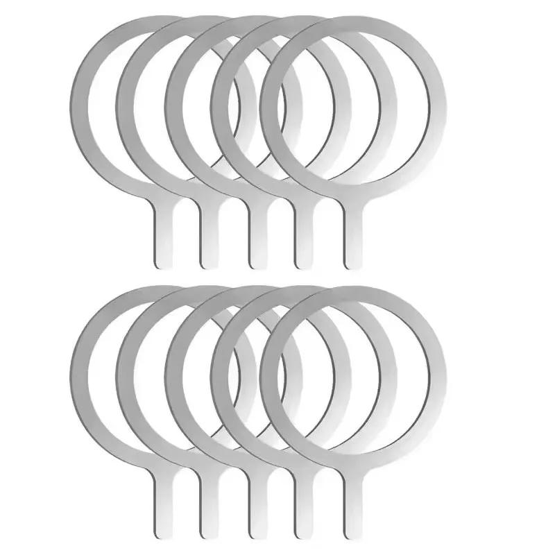 Universal Magnetic Metal Plate Ring For Samsung iPhone Magsafe Wireless Charger Car Phone Holder Sticker Round Magnet Patch