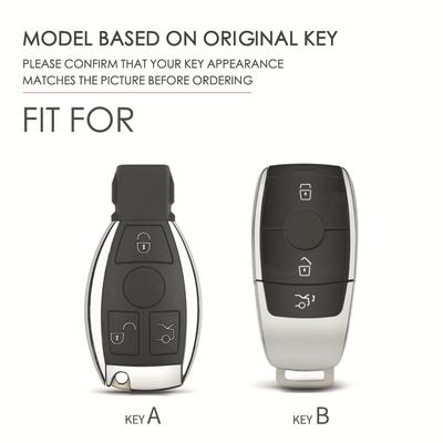 Funda para llave de coche es adecuada para funda para llave de Mercedes-Benz funda para llave de coche benz hecha a mano pura una pieza
