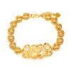 Vietnam Simulated Gold Dragon & Phoenix Bracelet: Non-Fading 999 Plated Jewelry; Authentic Look for Weddings and Gifts.