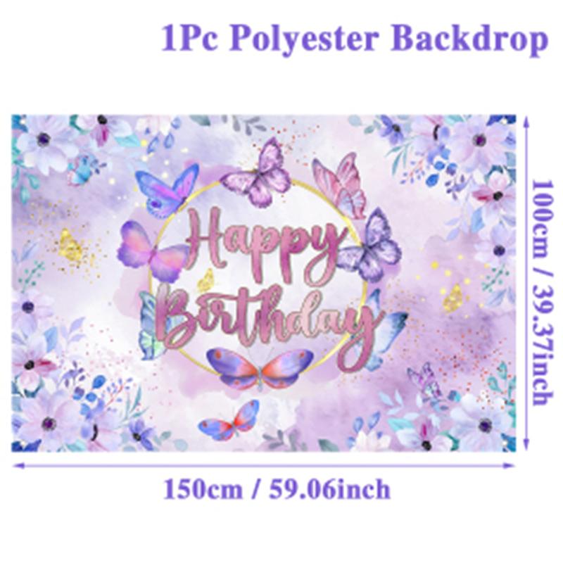 Purple Butterfly Cake Stand Butterfly Theme Birthday Party Decoration Kids Girl Baby Shower Wedding Party Supplies Cake Decor