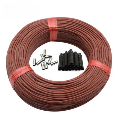 Kızılötesi Sıcak Zemin Kablosu 12K 33ohm/m Elektrikli Karbon Isıtma Teli Bobin 2.0mm Fiber Tel Zemin Hattı Kalınlaştırma Elektrikli Battaniye Yumuşak Silikon Ped