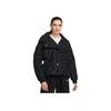 Gesteppte bestickte Baumwolljacke Damen Oberbekleidung Schwarz DV8213-010
