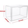 Clear Stackable Plastic Storage Bins with Magnetic Lid, Dustproof Book & Cosmetic Display Cases, Large Figures Collectibles