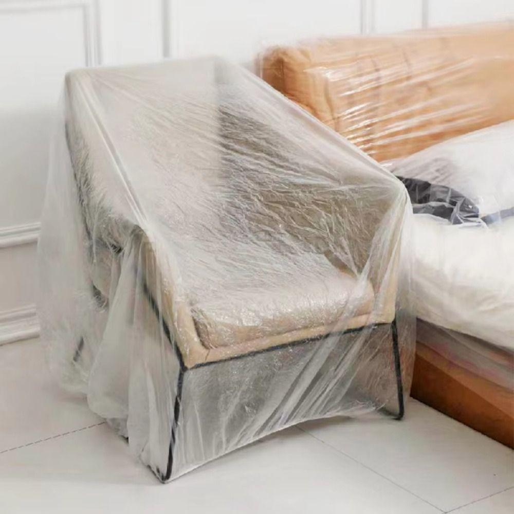 3Pcs Transparent Sofa Protective Film Elastic Edges Furniture Protection  Dormitory