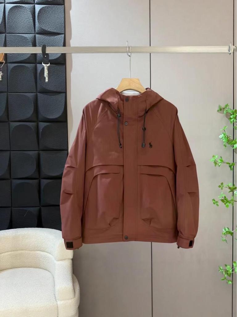2025 Spring Men's Versatile Hooded Windbreaker Jacket Coat – Trendy Workwear Style for Autumn