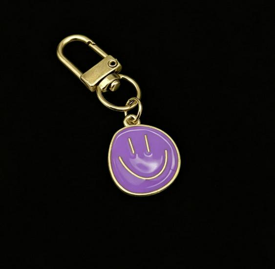 Creative Rainbow Smiley Face Keychain Pendant for Back-to-School