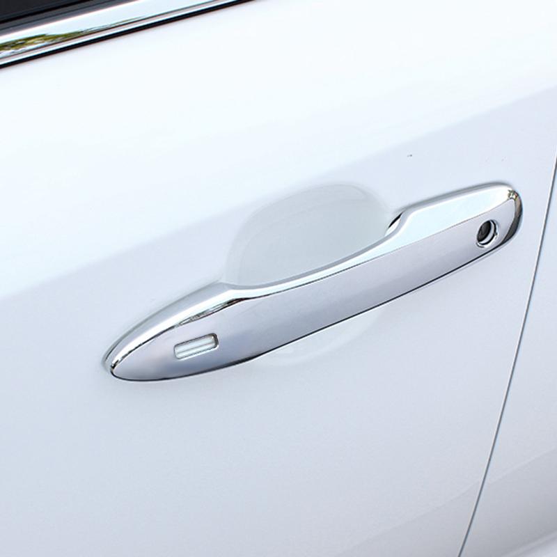 For Toyota Yaris Cross     2024 ABS Glossy Black Car Door Handle Cover Trims Sticker Car Styling Accessories