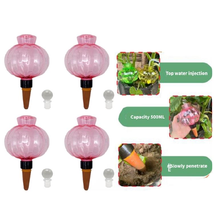 See-Through Water Holder Bulb Set for Pots with Clay Tip Waterer for Indoor Displays, Routine Watering and Desk Use