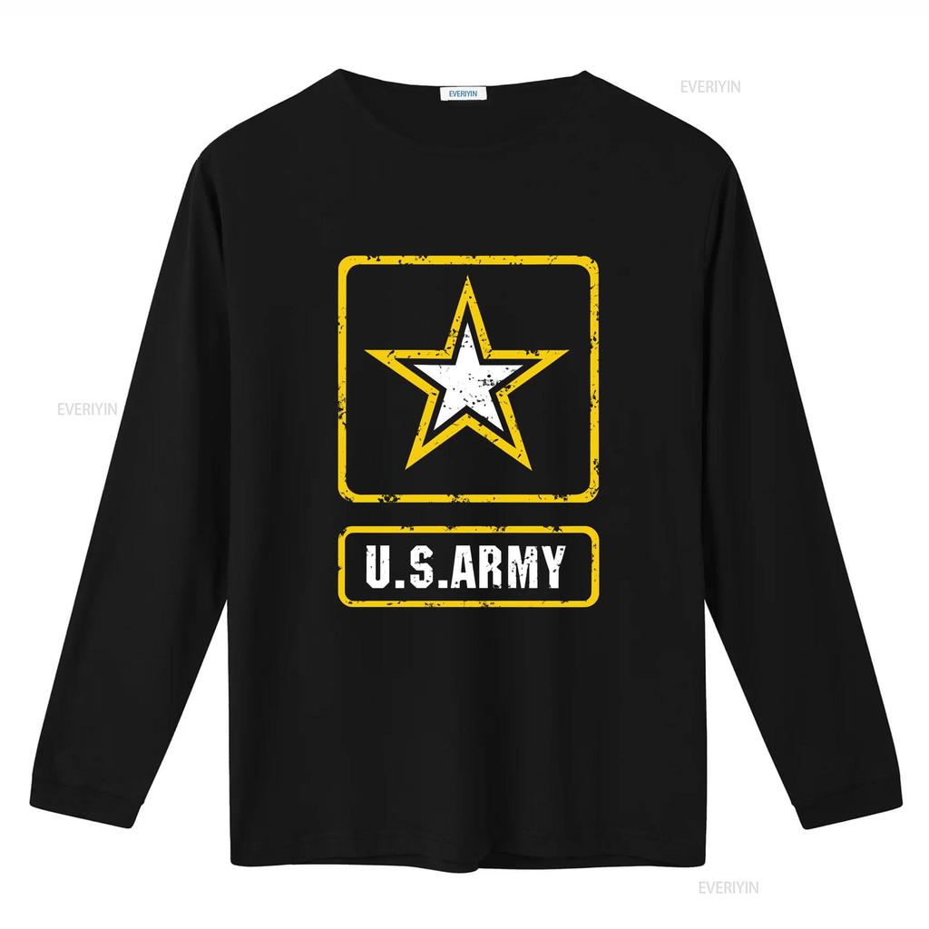 Pocket Distressed U S Army Logo Vintage US Military T shirt vintage Washed Soft fashion Versatile Stylish graphic Stretched