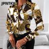 JPNTKY Women's Fashion Casual Long Sleeve POLO Neck Blouses & Shirts