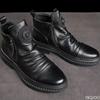 New Spring Luxury Minimalist Men Ankle Boots Fashionable Versatile High Top Shoes Zipper Retro Comfortable Men'S Boots