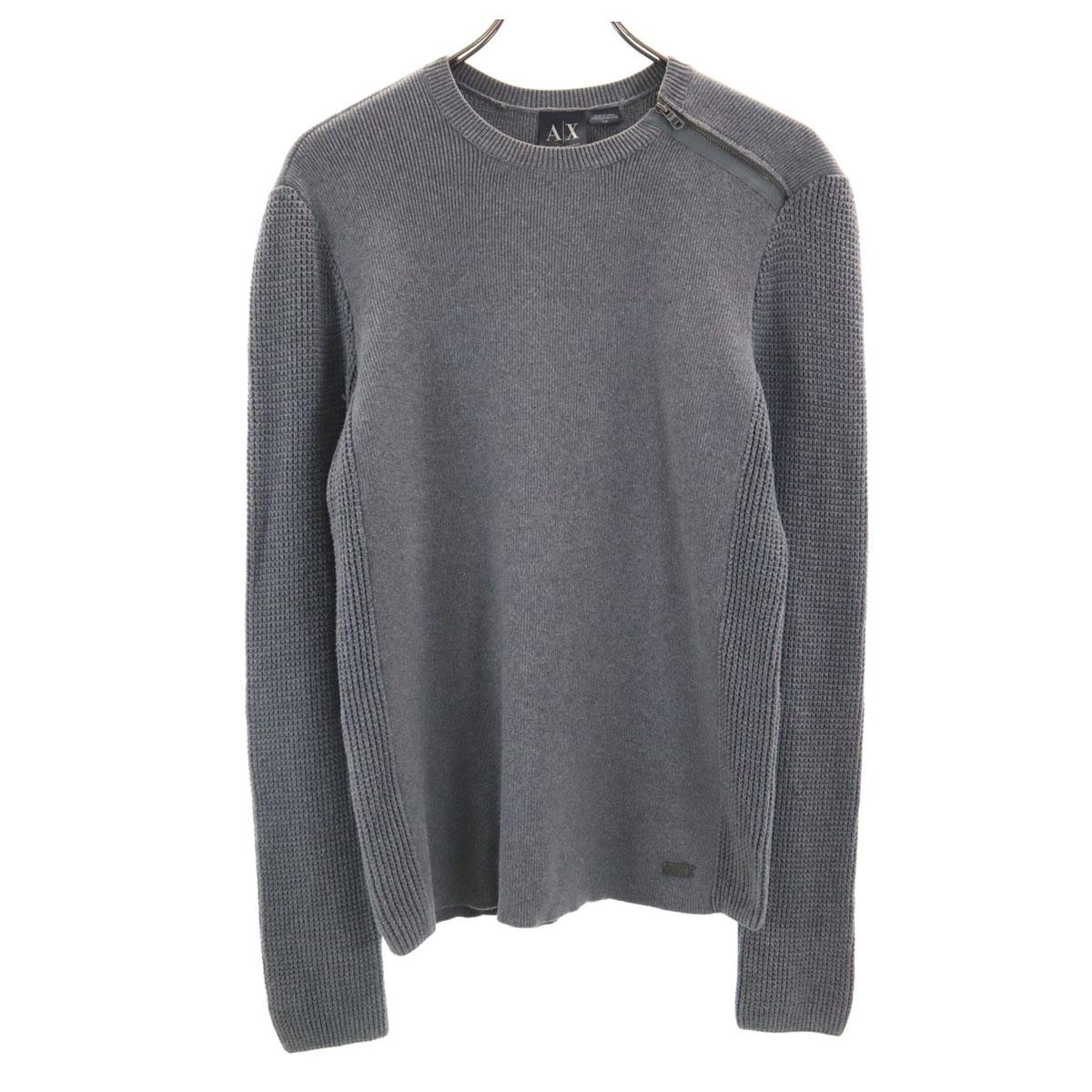 

ARMANI EXCHANGE Long sleeve knit S gray sweater Men s Used