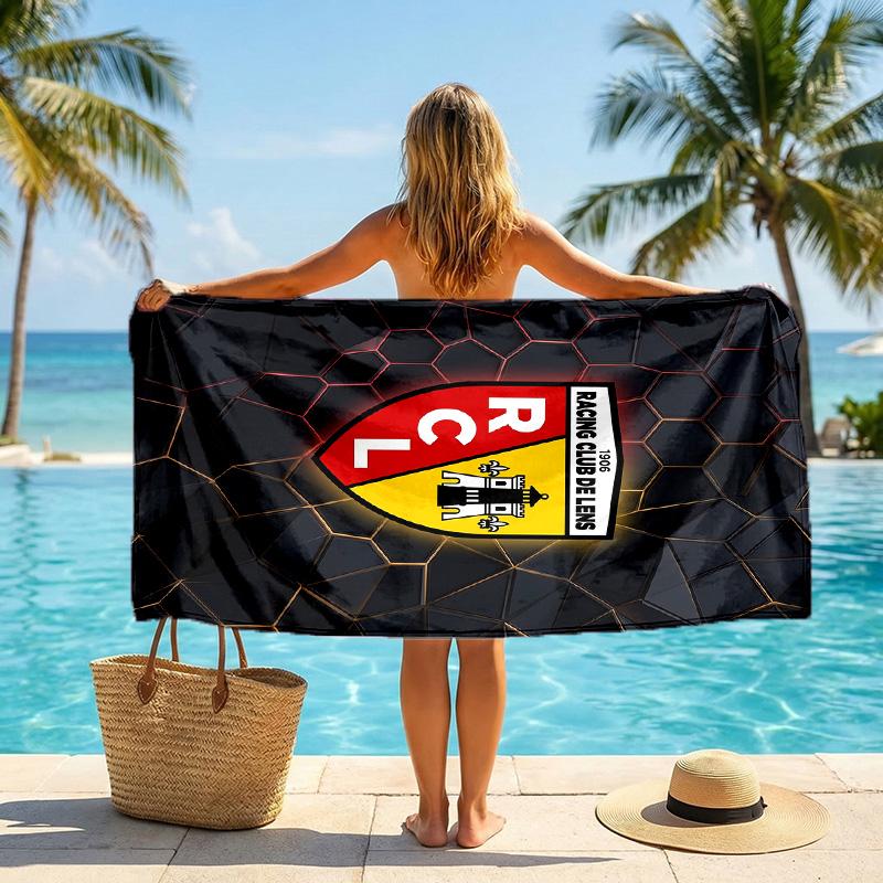 Lens FC print Quick Dry Beach Towel Microfiber Absorbent Portable Travel Swimming Towel
