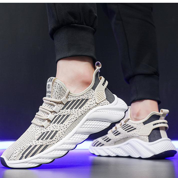 Frühling Herbst 2026 Neue Atmungsaktive Herren Sportschuhe Mesh Herren Freizeitschuhe Tide Flying Woven Laufschuhe