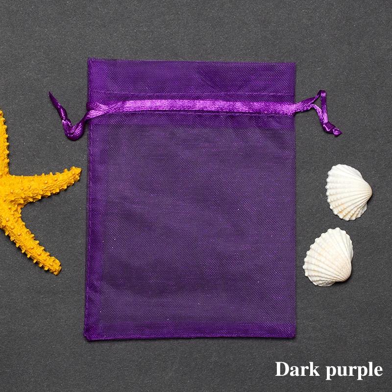 100 buc Pungi Cadou Ciocolată Transparente Șifon Șnur Organza Crăciun Anul Nou Ziua Îndrăgostiților Petrecere Cutie Bomboane