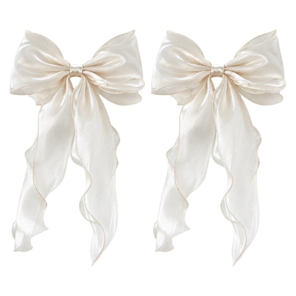2PCS Non Drilled Curtain Clips Home Decor Curtain Tieback Romantic Bow Curtain Tie Home Decor