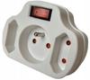 2-Outlet Power Strip with Switch and Grounding, 2P+Z