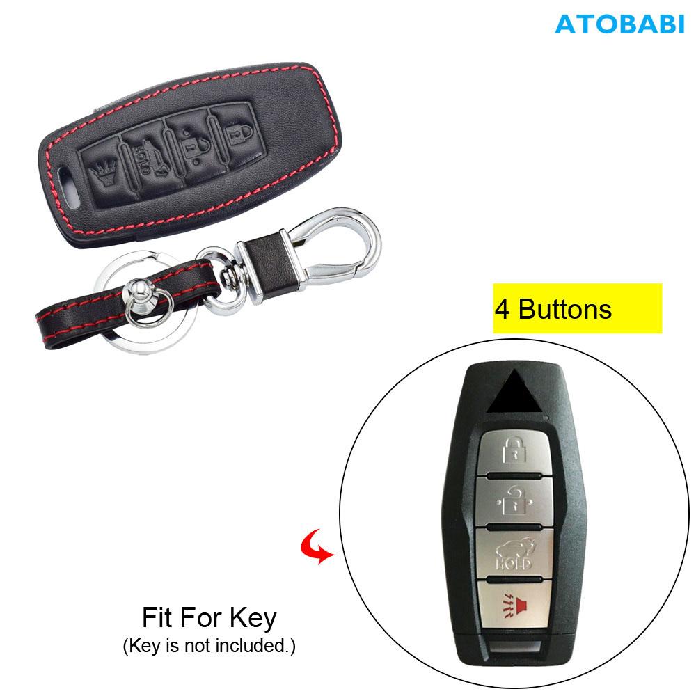 Leather Car Key Cover Smart Remote Control Fobs Shell Protector Case Auto Accessory For Mitsubishi Outlander Ek Series