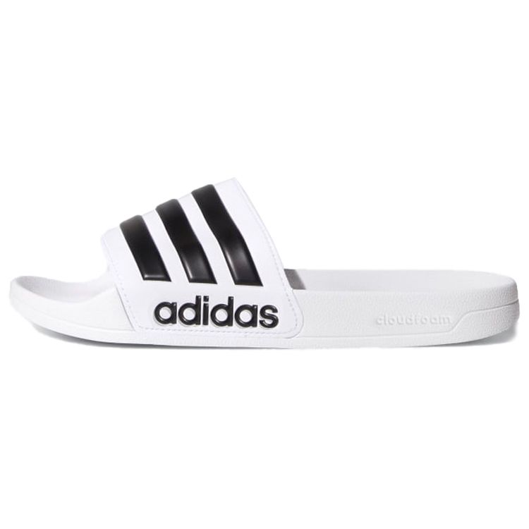 

Adidas Adilette Шлепанцы для душа Белые Черные Сандалии унисекс Cloud-White Core-Black AQ1702