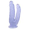 Double Dildos Female Masturbation Double Penetration Both Vagina and Anus Big Penis with Suction Cup Sex Toy Strap On Two Dildo