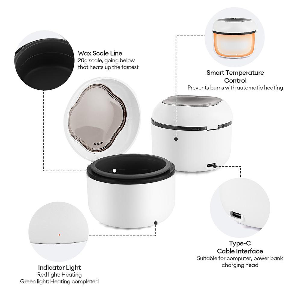 Mini Waxing Kit Painless Nose Wax Kit For Men/Women Painless Nose Hair Removal Cleaning Waxing Beans Depilation Kit