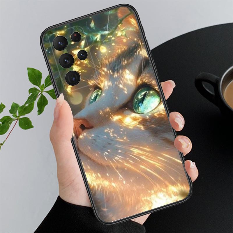 

Cute cat Phone Case For Samsung S26 S25 S24 S23 S22 Ultra S23 S22 S25 Plus S24 FE S26Edge S25