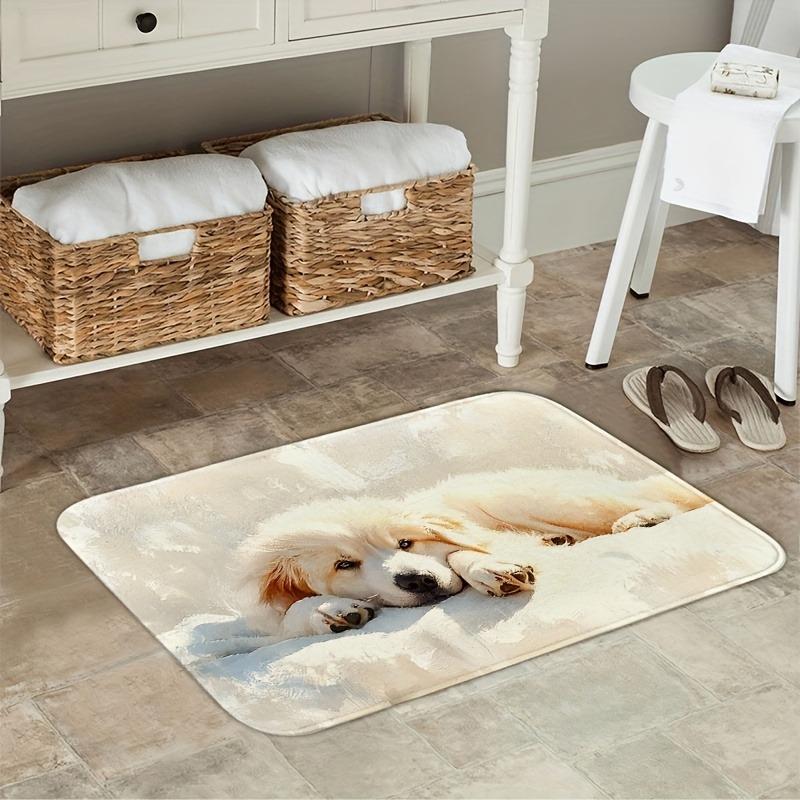 1PC Dog Pattern Kitchen Rugs Non-Slip Home Door Mats Pop Design Bathroom Rug Bath Mat Carpet for Home Sink Laundry Decor