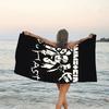 1pc Rammstein1 Beach Towel, Beach and Seaside Swimming Pool Equipment, Fashion Pattern, Rectangular, Travel Essentials