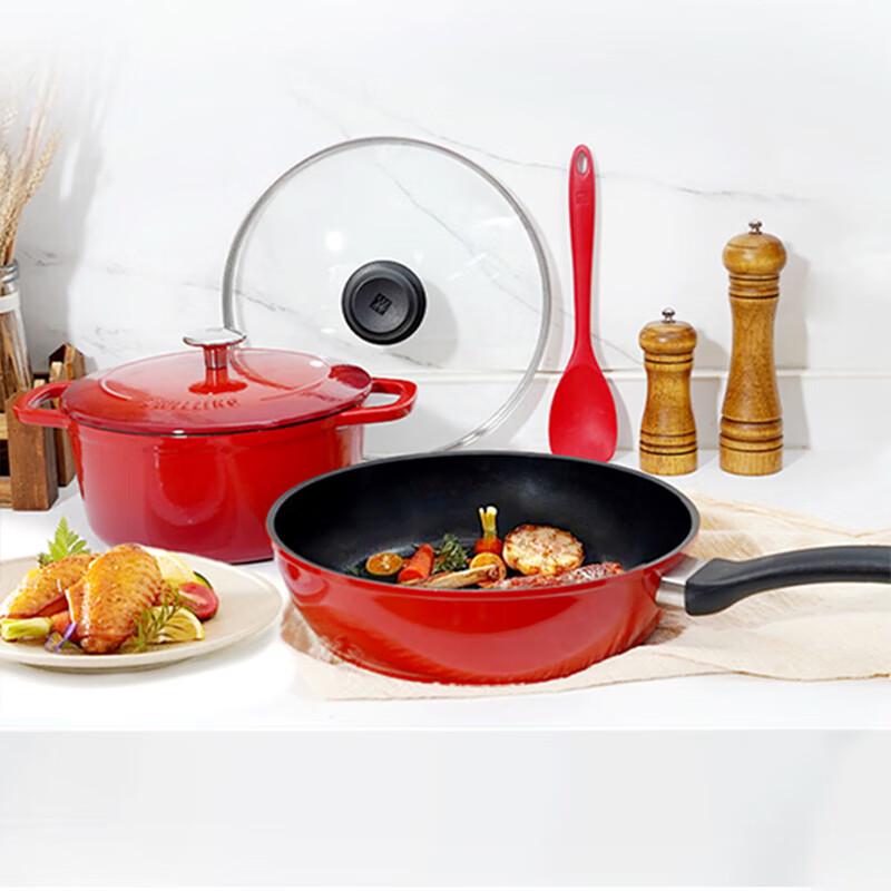 ZWILLING 3-Piece Single-Serving Cast Iron Cookware Set