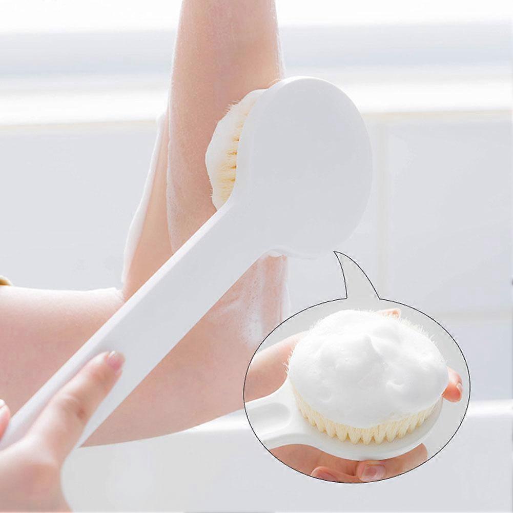 Shower Long Handle Body Bath Brush Dry Cleaner Skin Washer Massage Scrubber F3O2