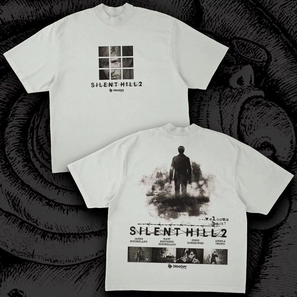 

Classic Game Silent Hill 4 Tee Summer Casual Cotton Oversized Y2k Hip Hop Short Sleeves Print Cotton Loose Clothing Tee Unisex S