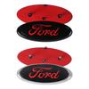 QVHI3 Car Front Hood Grille Emblem Bagde Sticker Cover Accessories Auto Styling For Ford Focus Kuga Mondeo SMax Fiesta Ranger Mustang