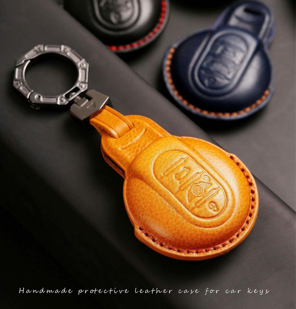 [KUNIO] Mini Exclusive Key Cover, Key Holder, Key Case, Premium Genuine Leather, Hand Sewn,