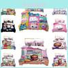 Gabbys Puppenhaus Kinder Einzelbett In Einer Tasche Bettdeckenset Blau Und Rosa