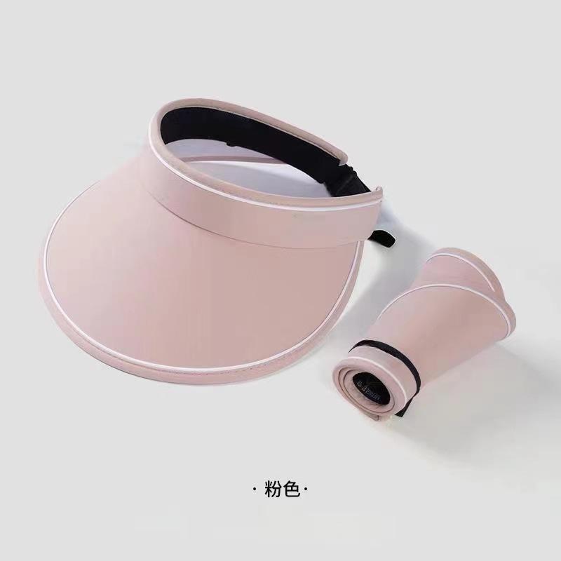 2025 Sommerhut Damen UV doppelseitiger Eisseide Hut mit breiter Krempe Sonnenschutzhut Koreanische Version Radfahren Leerer Top-Hut Sportsonnenhut