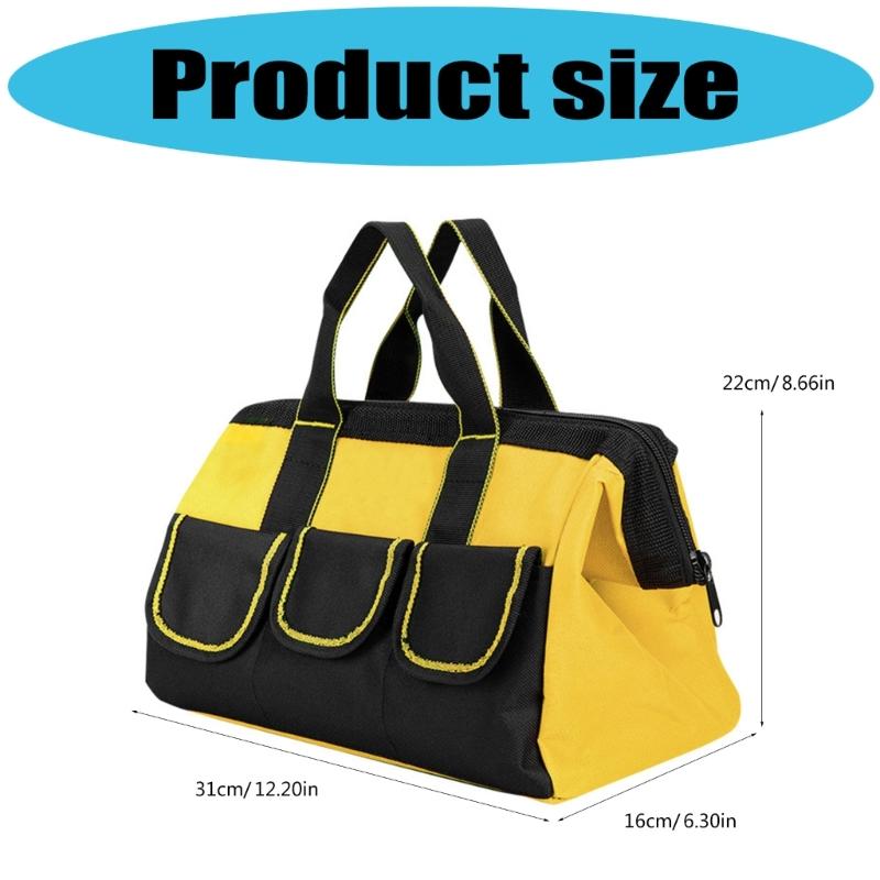 13inch Tool Bag Maintenance Storage Bag for Easy Organization Transport Tools Workshops Homes Electrician Accessories