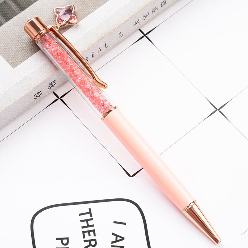 1.0mm Ballpoint Pen Creative Crystal Diamonds Metal Pen Stationery For School Student Office