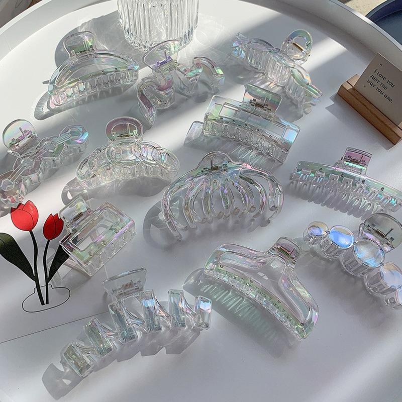 Nuova Pinza Artiglio Dolce Colore Sirena Grande Dimensioni Trucco Styling Capelli Fermagli per Donne Pinza Capelli Artiglio Granchio Accessori Capelli