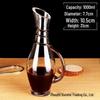 Caraffa per vino in vetro ispessito MDNG con design a serpente, 1,5L