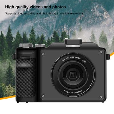 4k Dual Lens Selfie Camcorder 18x Digital Zoom Vlogging Camera Electronic Image Stabilization Wide Angle For Pography