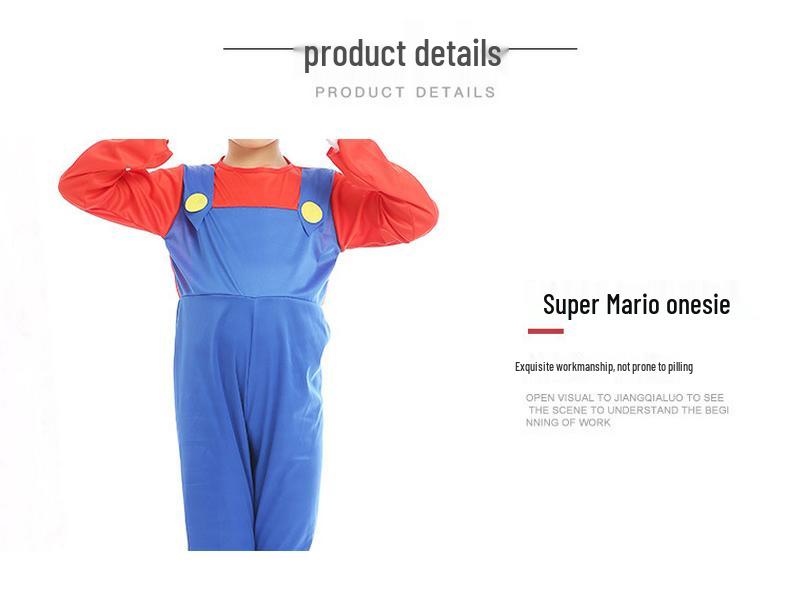 Parent-Child Super Mario Halloween Cosplay Costumes