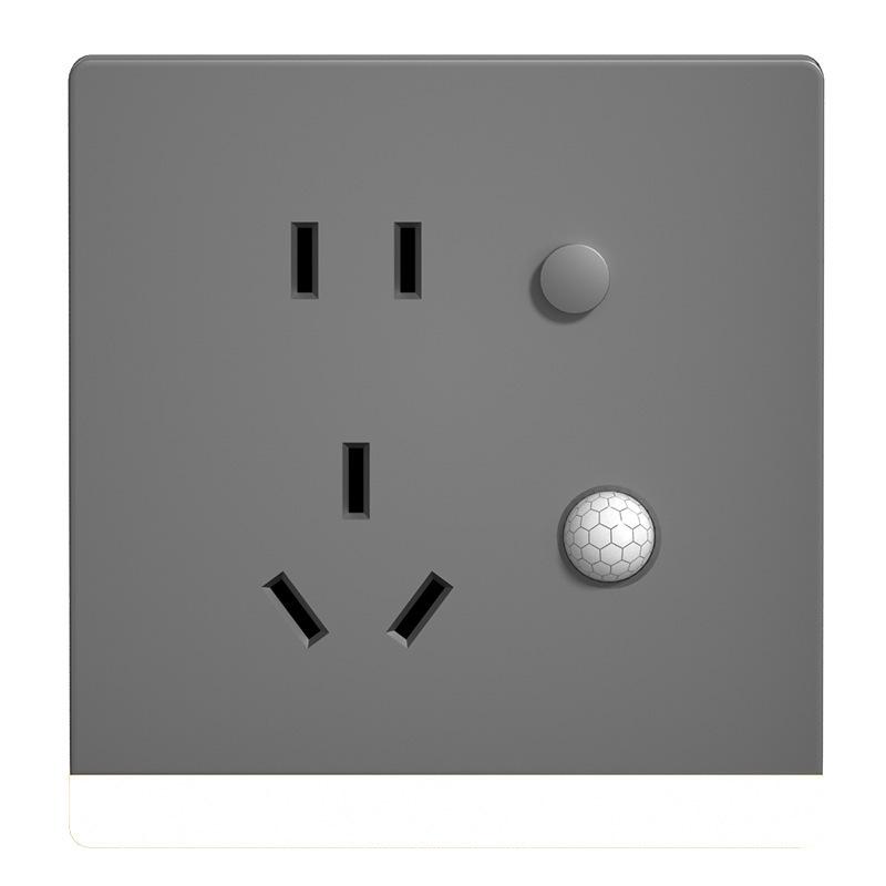LED Night Light with Motion Sensor, Recessed Floor Lamp & Socket for Staircase, Corridor, Bedside