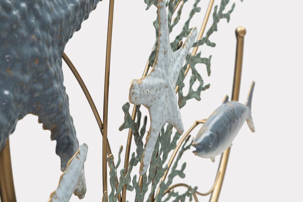 Iron Wall Panel Sea Star Cm 95,3X5X53,3