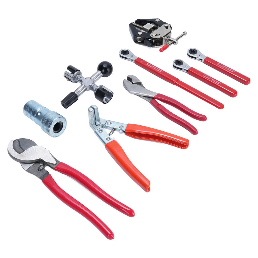 9pcs Battery Service Tool Kit Multifunction Battery Terminal Spreader Puller Plier for Most Battery