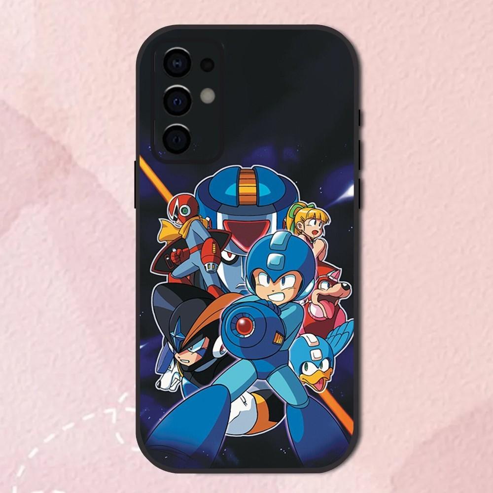 Game Phone Case For Samsung S24,S21,S22,S23,S30,Ultra,S20,Plus,Fe,Lite,Note,10,9,5G R-Rockman-a M-Megaman Black Soft Shell