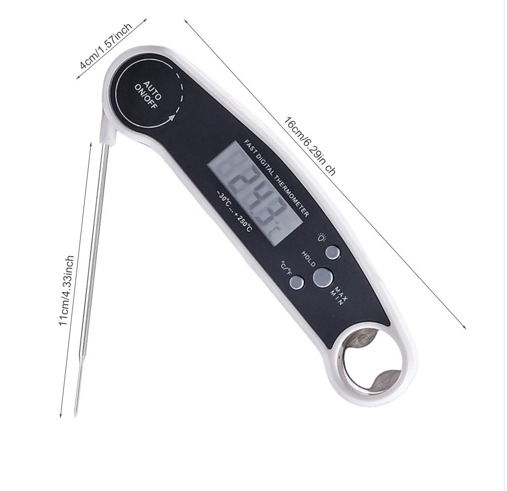 Instant Reading Meat Thermometer Food Kitchen Oven Waterproof Thermometer Probe For Outdoor Cooking, Bbq And Kitchen