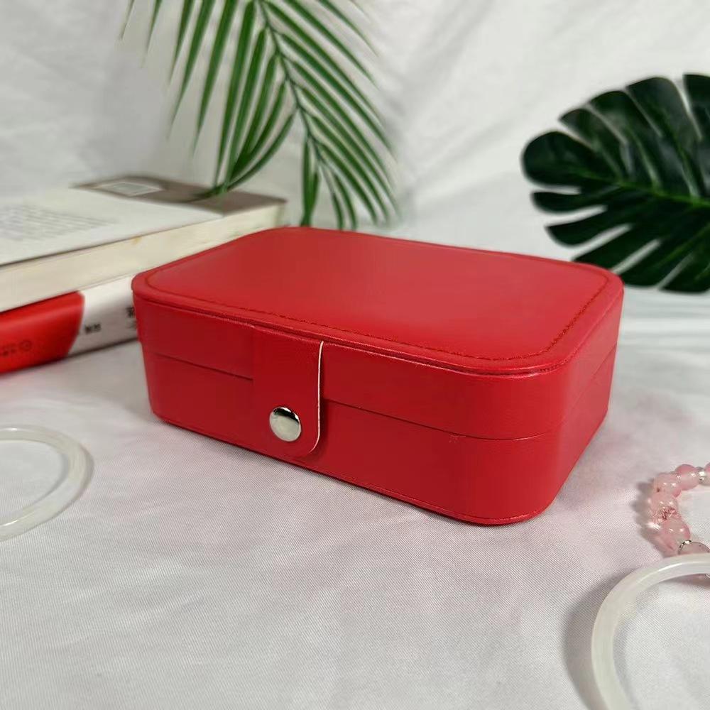 Medium Jewelry Storage Box Simple Double-layer College Student Dormitory Exquisite Gorgeous Necklace Ring Packaging Box Jewelry